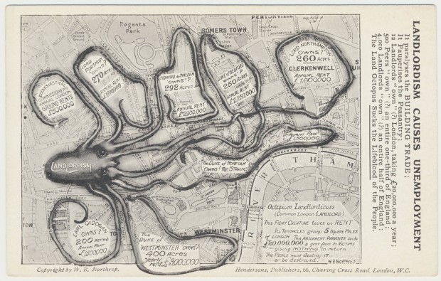 A thousand acres of London's super-prime real estate is owned by 5 aristocratic families, the Crown & the Church