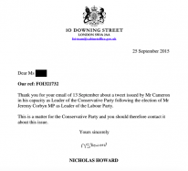 Siraj Datoo on Twitter: "Update: The Cabinet office FOI officer got back to those who asked for evidence of Corbyn's national se