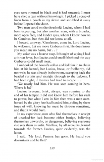 Quote - Men who find themselves in receipt of unasked-for luck become either benign, believing themselves unworthy, or dangerous