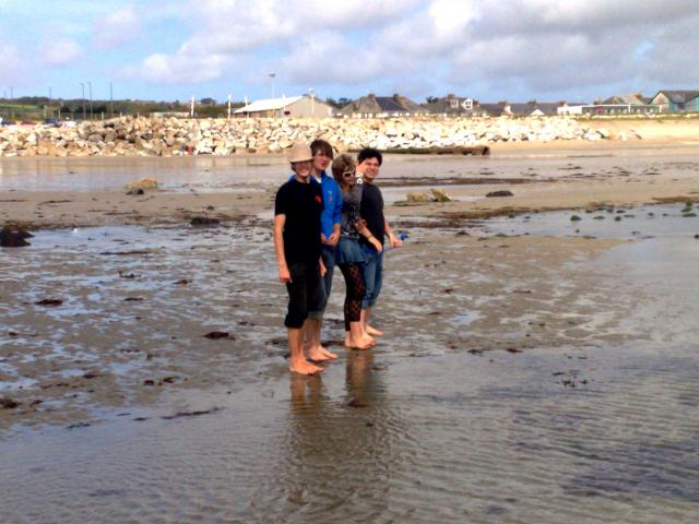 On the beach in Penzance
